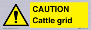 CAUTION Cattle grid